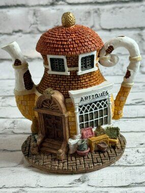 Vintage Lenox Teapot Cottage Tea Pot Garden Figurine Lid 1996 Home Gift Antiques